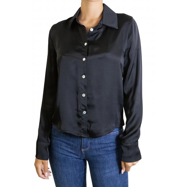 Camicia in viscosa con colletto